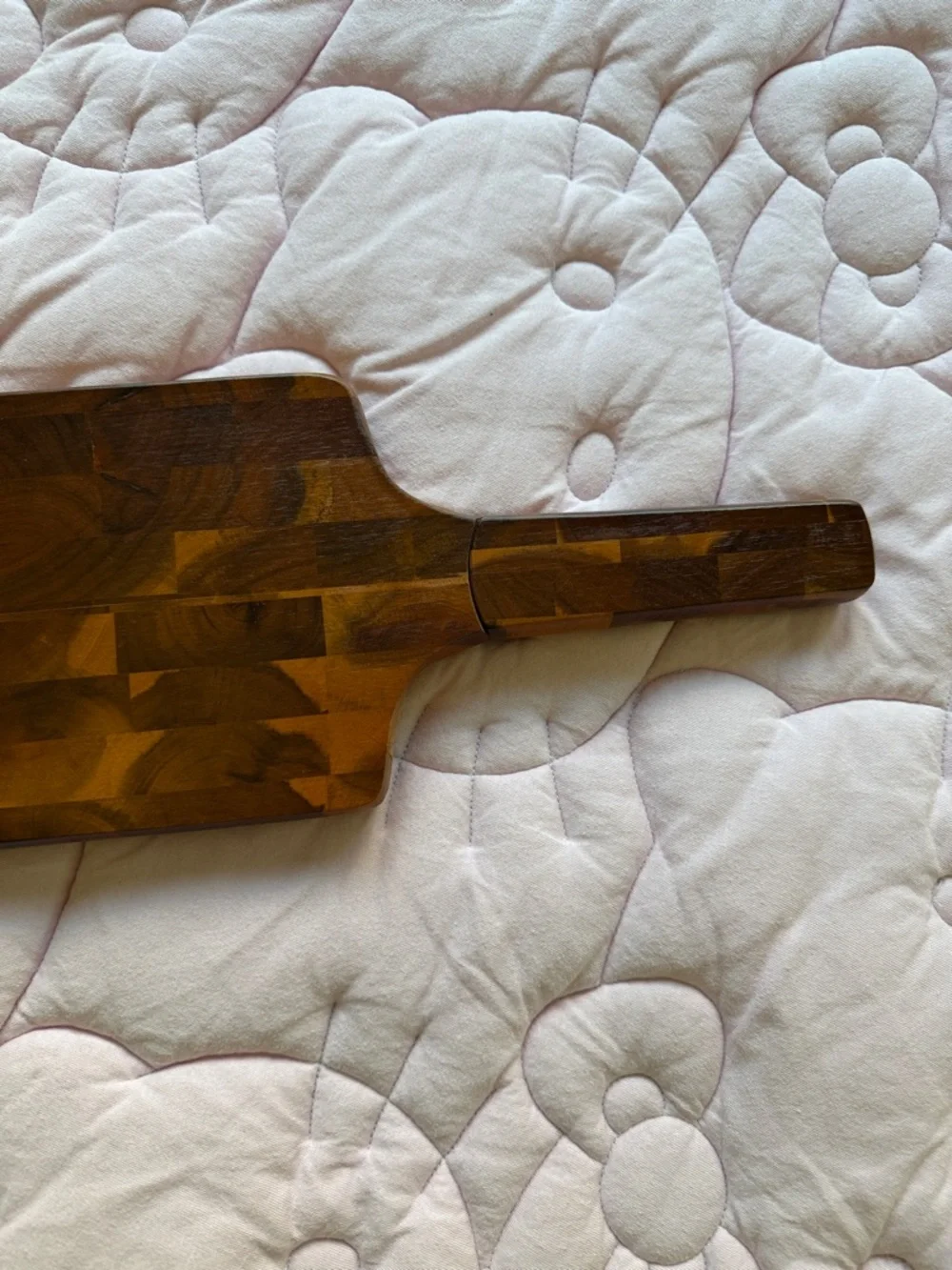 Dansk Two-Tone Brown End-Grain Serving Paddle
